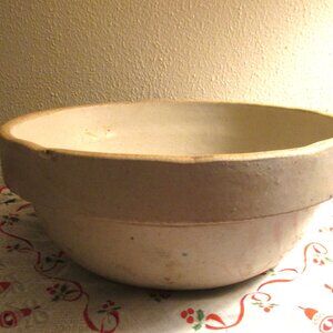 Stoneware Crock Mixing Bowl 8.5 inch diameter